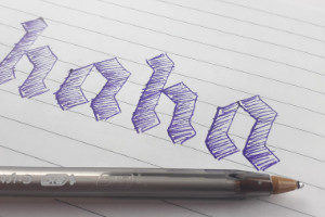 Blackletter-kuligraphy