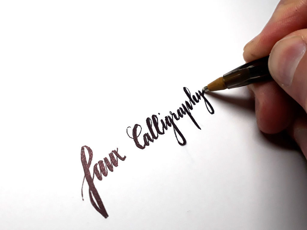 faux-calligraphy-ballpoint-pen